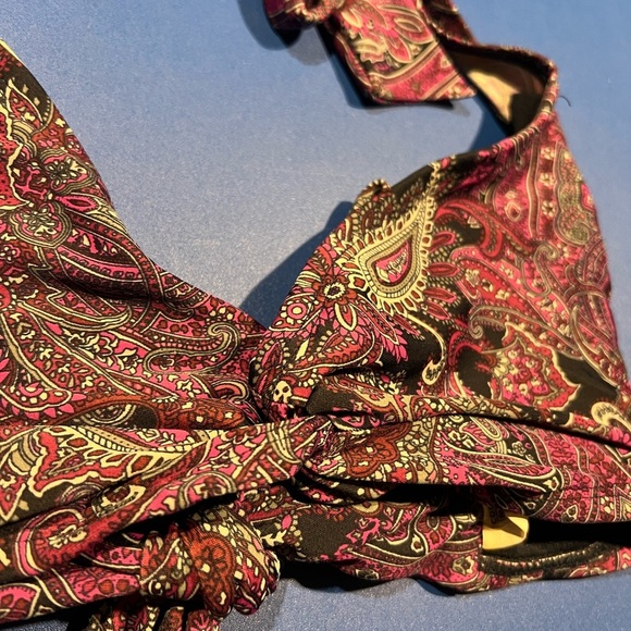 Converse One Star Purple Paisley Size XL Swim Suit Top Beach Summer - Picture 3 of 6